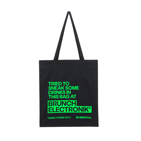 Tote bag negra Brunch Electronik